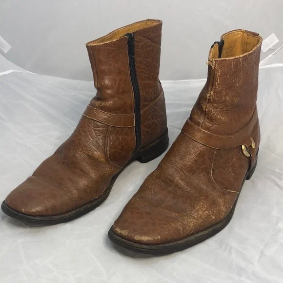 England Stuart McGuire Chelsea Boots Stuart McGuire Vintage Brown Leather Shoes Size 11 D main image 3